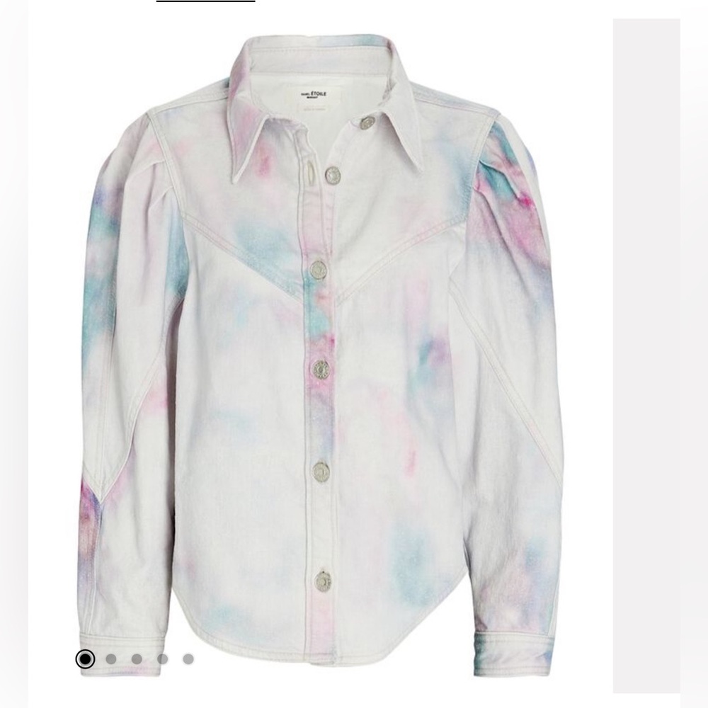 ISABEL MARANT ÉTOILE
Leona Tie-Dye Denim Shirt size 34